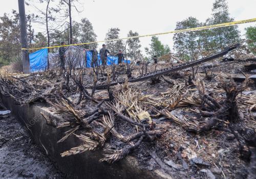 NAHAS PESAWAT TERHEMPAS DI ELMINA SHAH ALAM