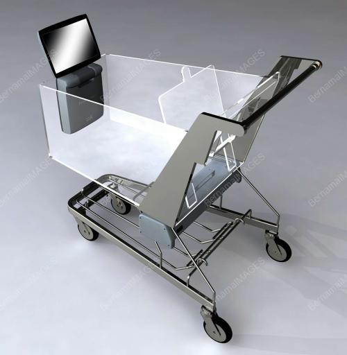 ROLLS OUT SHOPPING CART