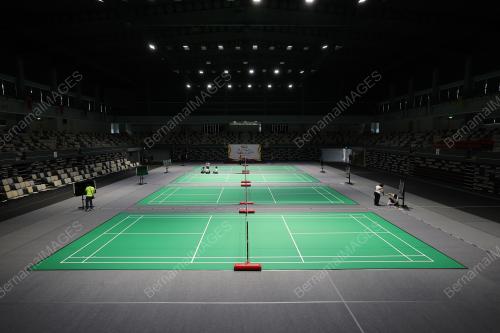 TINJAUAN PERSIAPAN VENUE BADMINTON