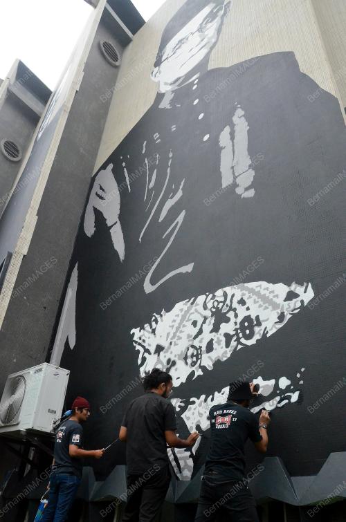 MURAL POTRET TUJUH PERDANA MENTERI