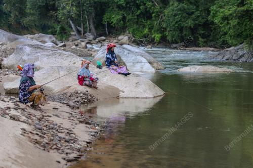 TIGA SAHABAT WARGA EMAS MEMANCING