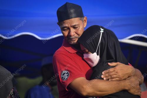 PENGEBUMIAN MANGSA KEMALANGAN