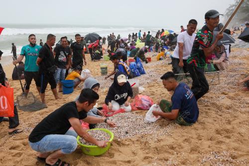 KERANG TERDAMPAR DI PANTAI